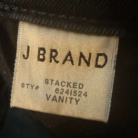 J BRAND Women's Black Maria High Rise Denim Skinny Jeans Dark Wash SZ 26 - Picture 3 of 5